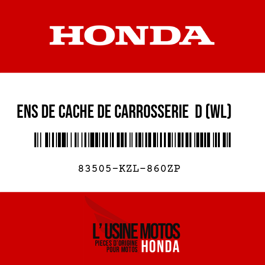 image de 83505-KZL-860ZP ENS DE CACHE DE CARROSSERIE  D (WL) NHA84P