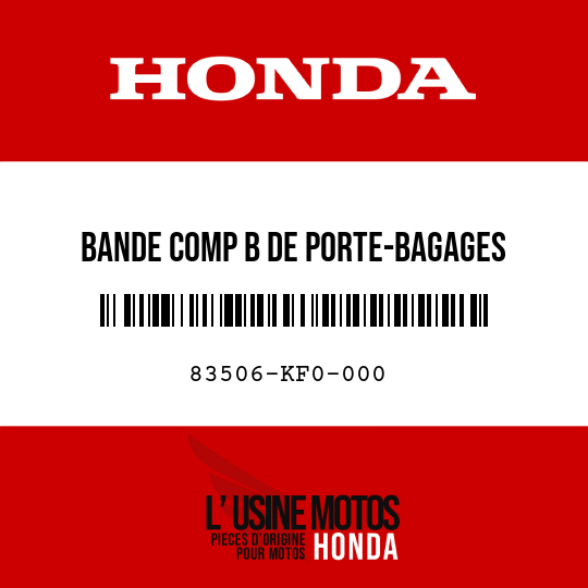 image de 83506-KF0-000 BANDE COMP B DE PORTE-BAGAGES