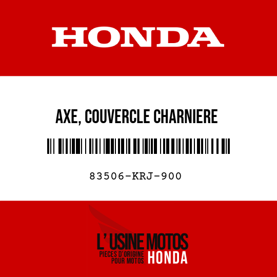 image de 83506-KRJ-900 AXE, COUVERCLE CHARNIERE