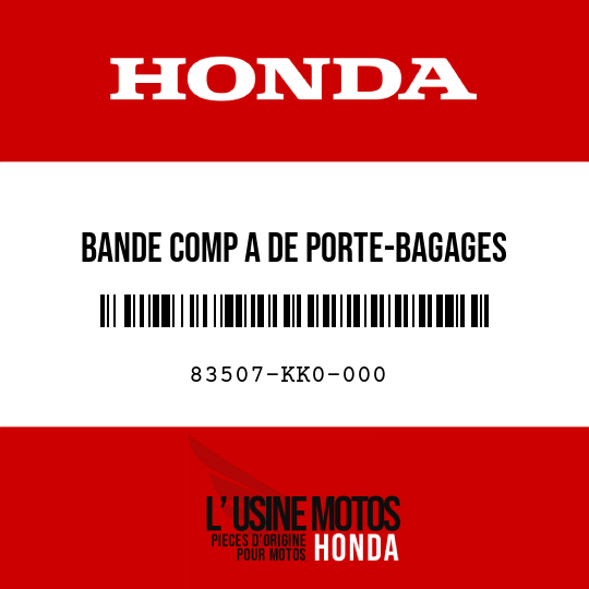 image de 83507-KK0-000 BANDE COMP A DE PORTE-BAGAGES