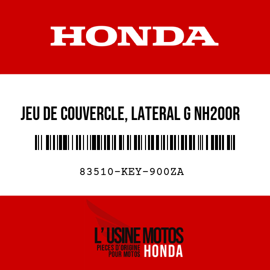 image de 83510-KEY-900ZA JEU DE COUVERCLE, LATERAL G NH200R 