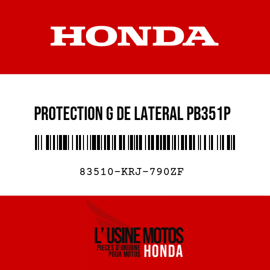image de 83510-KRJ-790ZF PROTECTION G DE LATERAL PB351P 