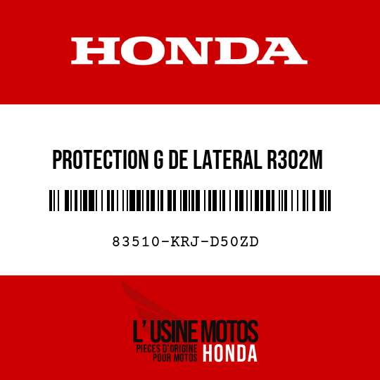 image de 83510-KRJ-D50ZD PROTECTION G DE LATERAL R302M