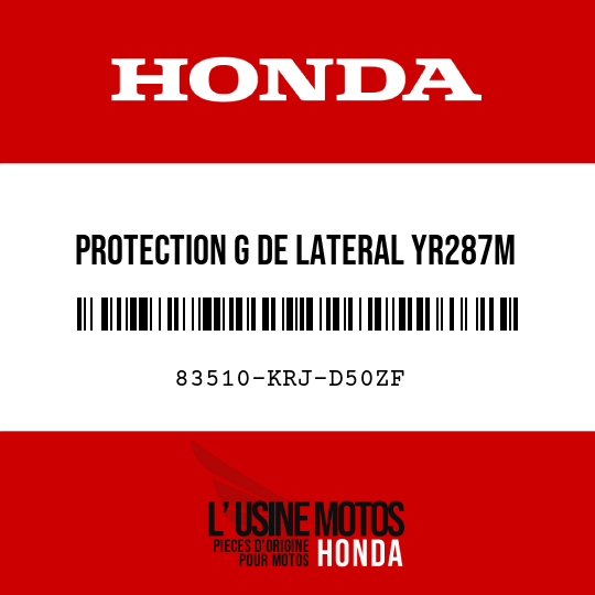 image de 83510-KRJ-D50ZF PROTECTION G DE LATERAL YR287M