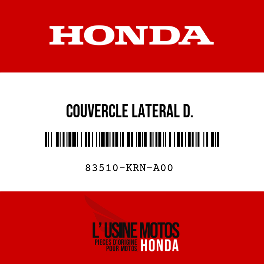 image de 83510-KRN-A00 COUVERCLE LATERAL D.
