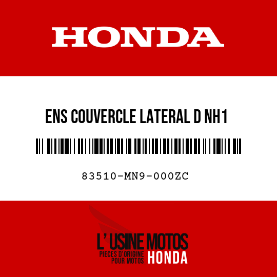 image de 83510-MN9-000ZC ENS COUVERCLE LATERAL D NH1 