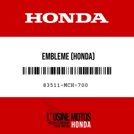image de 83511-MCH-700 EMBLEME (HONDA)