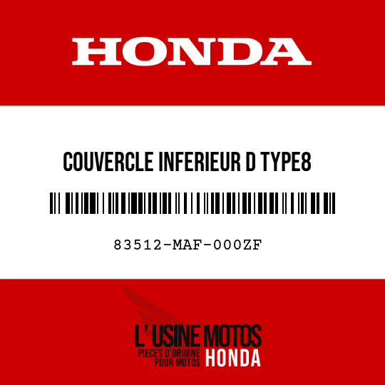 image de 83512-MAF-000ZF COUVERCLE INFERIEUR D TYPE8 