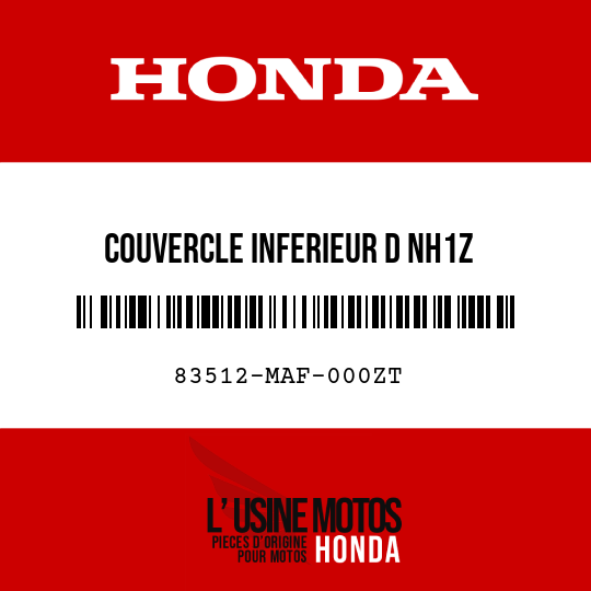 image de 83512-MAF-000ZT COUVERCLE INFERIEUR D NH1Z 