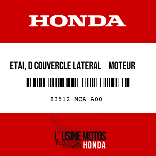 image de 83512-MCA-A00 ETAI, D COUVERCLE LATERAL    MOTEUR