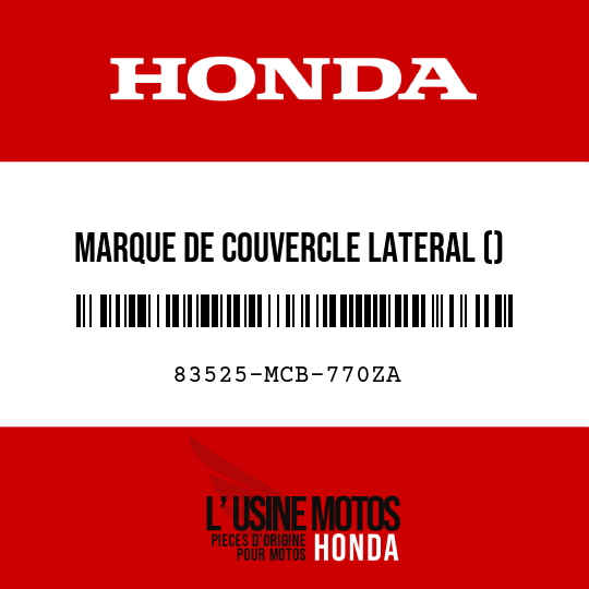 image de 83525-MCB-770ZA MARQUE DE COUVERCLE LATERAL () TYPE11