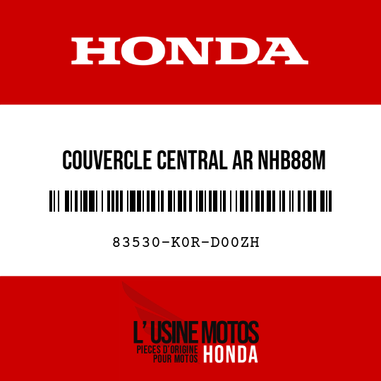 image de 83530-K0R-D00ZH COUVERCLE CENTRAL AR NHB88M