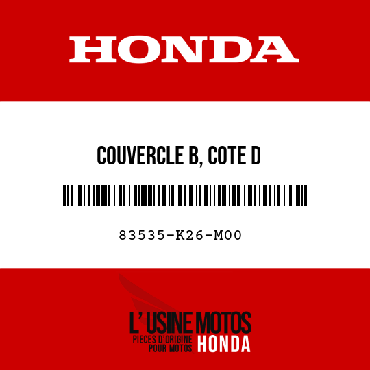 image de 83535-K26-M00 COUVERCLE B, COTE D