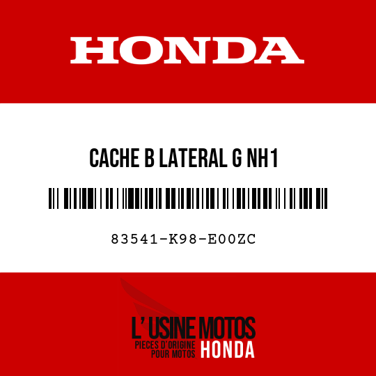 image de 83541-K98-E00ZC CACHE B LATERAL G NH1