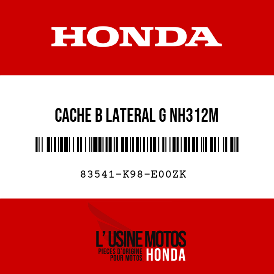 image de 83541-K98-E00ZK CACHE B LATERAL G NH312M