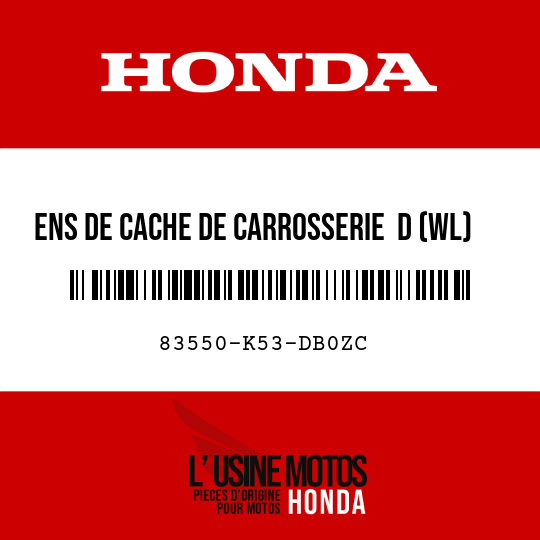 image de 83550-K53-DB0ZC ENS DE CACHE DE CARROSSERIE  D (WL) NHA84P