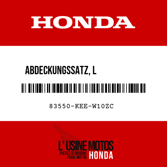image de 83550-KEE-W10ZC ABDECKUNGSSATZ, L            KAROSSERIE-SEITE (WL) TYPE3  (TYPE3 )