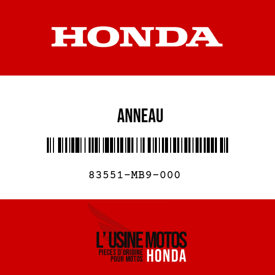 image de 83551-MB9-000 ANNEAU