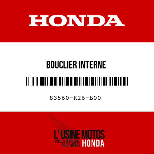 image de 83560-K26-B00 BOUCLIER INTERNE