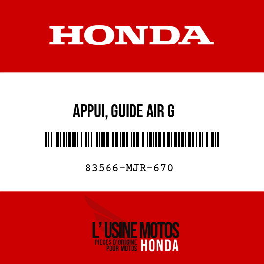 image de 83566-MJR-670 APPUI, GUIDE AIR G