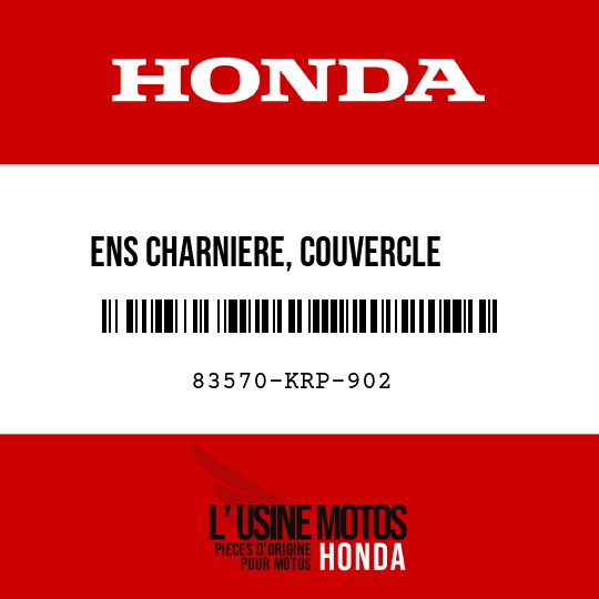 image de 83570-KRP-902 ENS CHARNIERE, COUVERCLE CARROSSERIE