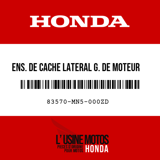 image de 83570-MN5-000ZD ENS. DE CACHE LATERAL G. DE MOTEUR TYPE1/TYPE3 (YR149M/YR150M)