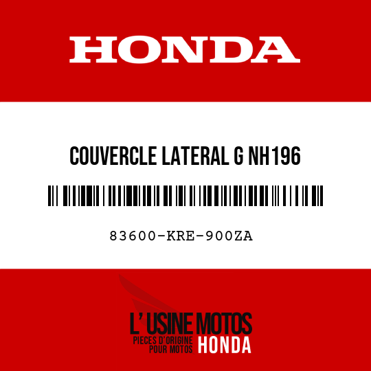 image de 83600-KRE-900ZA COUVERCLE LATERAL G NH196 