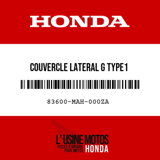 image de 83600-MAH-000ZA COUVERCLE LATERAL G TYPE1
