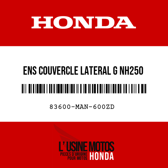 image de 83600-MAN-600ZD ENS COUVERCLE LATERAL G NH250 