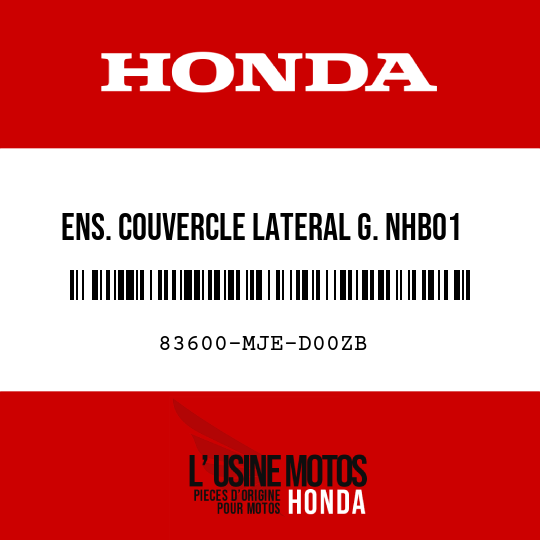 image de 83600-MJE-D00ZB ENS. COUVERCLE LATERAL G. NHB01