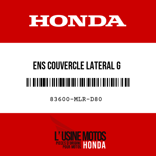 image de 83600-MLR-D80 ENS COUVERCLE LATERAL G
