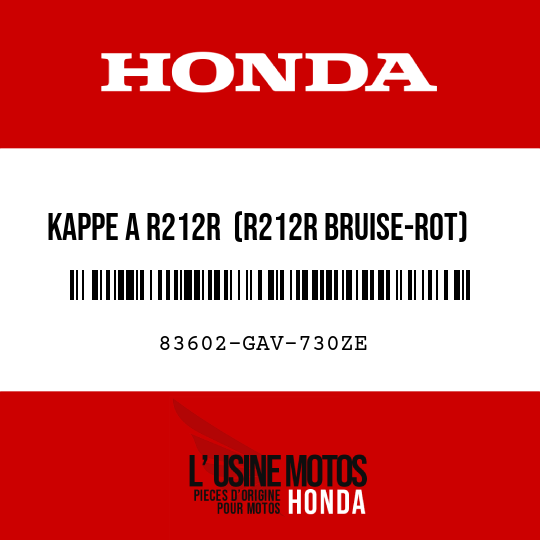 image de 83602-GAV-730ZE KAPPE A R212R  (R212R BRUISE-ROT)