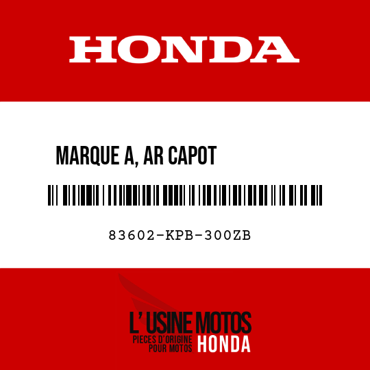image de 83602-KPB-300ZB MARQUE A, AR CAPOT           CARROSSERIE TYPE2