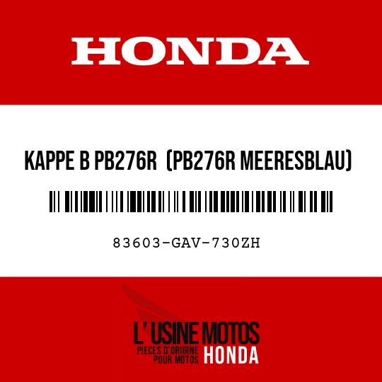 image de 83603-GAV-730ZH KAPPE B PB276R  (PB276R MEERESBLAU)