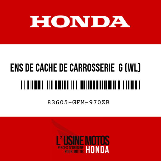 image de 83605-GFM-970ZB ENS DE CACHE DE CARROSSERIE  G (WL) NHA19M