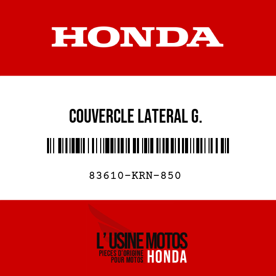 image de 83610-KRN-850 COUVERCLE LATERAL G.