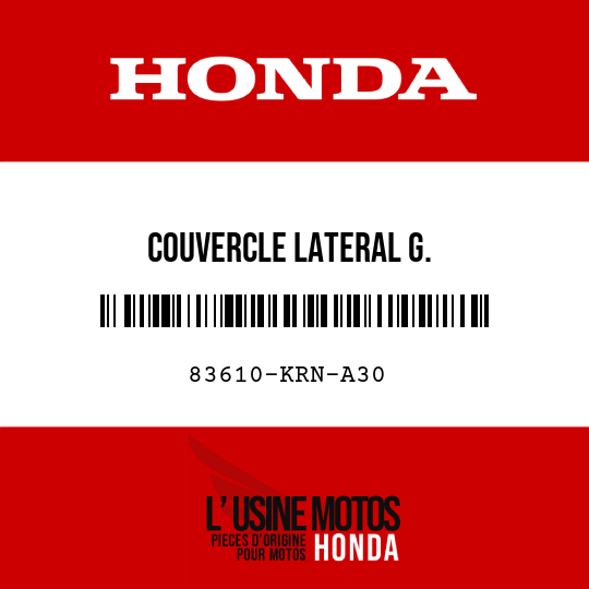 image de 83610-KRN-A30 COUVERCLE LATERAL G.
