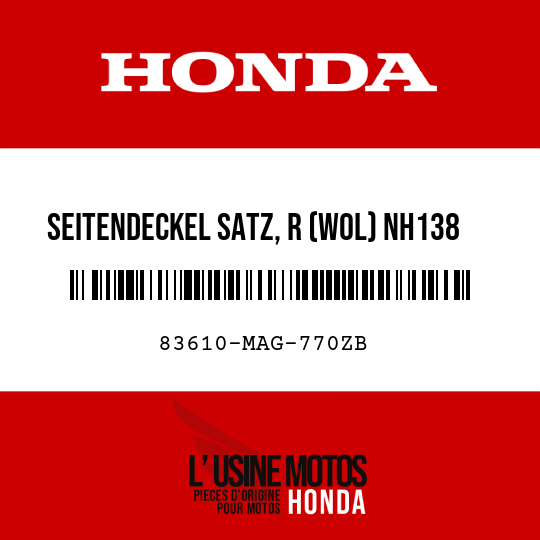 image de 83610-MAG-770ZB SEITENDECKEL SATZ, R (WOL) NH138  (NH138 SHASTAWEISS)