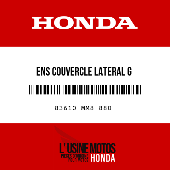 image de 83610-MM8-880 ENS COUVERCLE LATERAL G