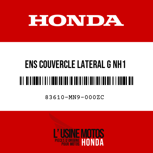 image de 83610-MN9-000ZC ENS COUVERCLE LATERAL G NH1 