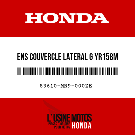 image de 83610-MN9-000ZE ENS COUVERCLE LATERAL G YR158M 
