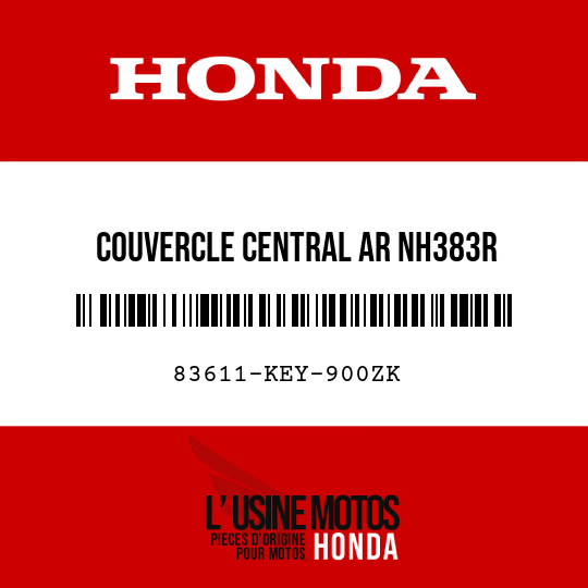 image de 83611-KEY-900ZK COUVERCLE CENTRAL AR NH383R 