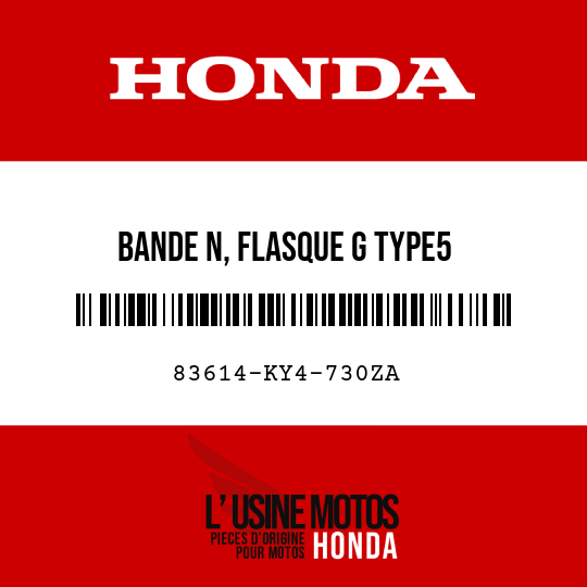 image de 83614-KY4-730ZA BANDE N, FLASQUE G TYPE5 