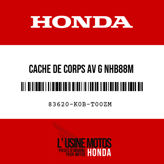 image de 83620-K0B-T00ZM CACHE DE CORPS AV G NHB88M
