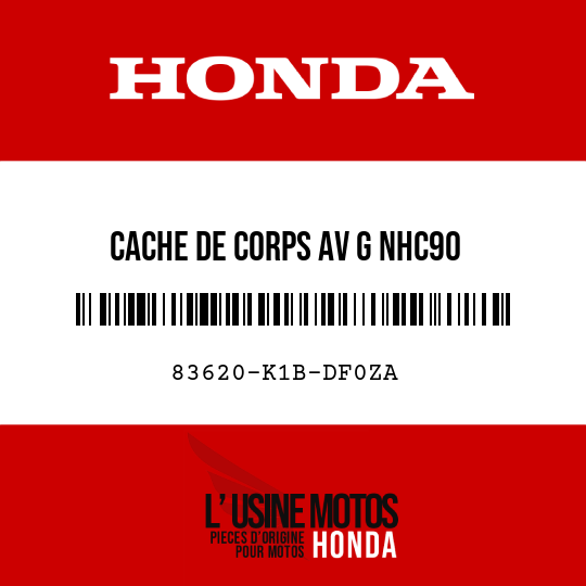 image de 83620-K1B-DF0ZA CACHE DE CORPS AV G NHC90