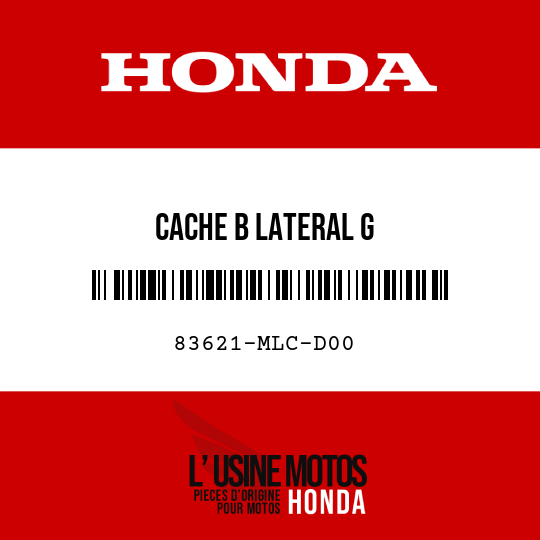 image de 83621-MLC-D00 CACHE B LATERAL G