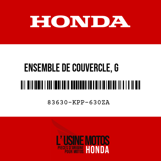 image de 83630-KPP-630ZA ENSEMBLE DE COUVERCLE, G     ARRIERE (WL) TYPE1