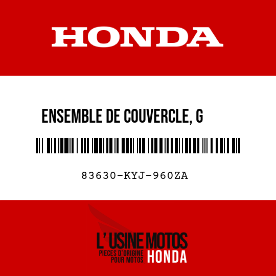 image de 83630-KYJ-960ZA ENSEMBLE DE COUVERCLE, G     ARRIERE (WL) NH196