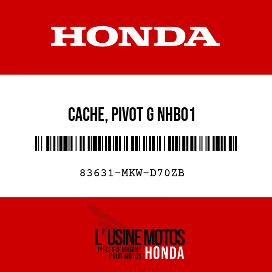 image de 83631-MKW-D70ZB CACHE, PIVOT G NHB01