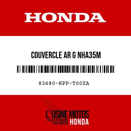 image de 83680-KPP-T00ZA COUVERCLE AR G NHA35M